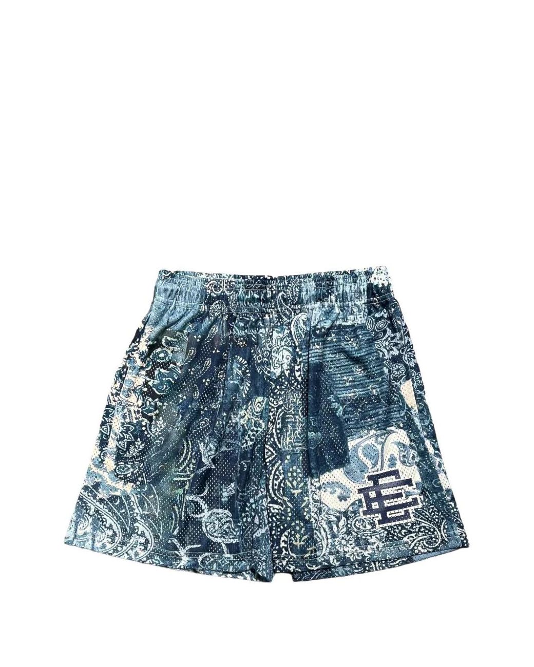 Eric Emanuel Blue Paisley-Print Shorts for men