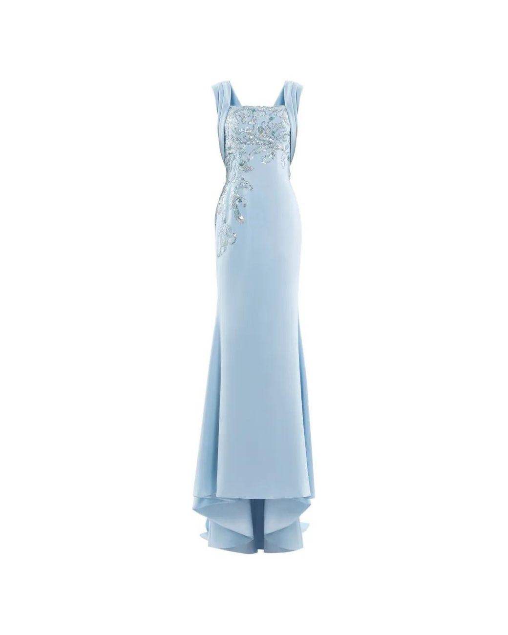 Saiid Kobeisy Blue Crepe Dress