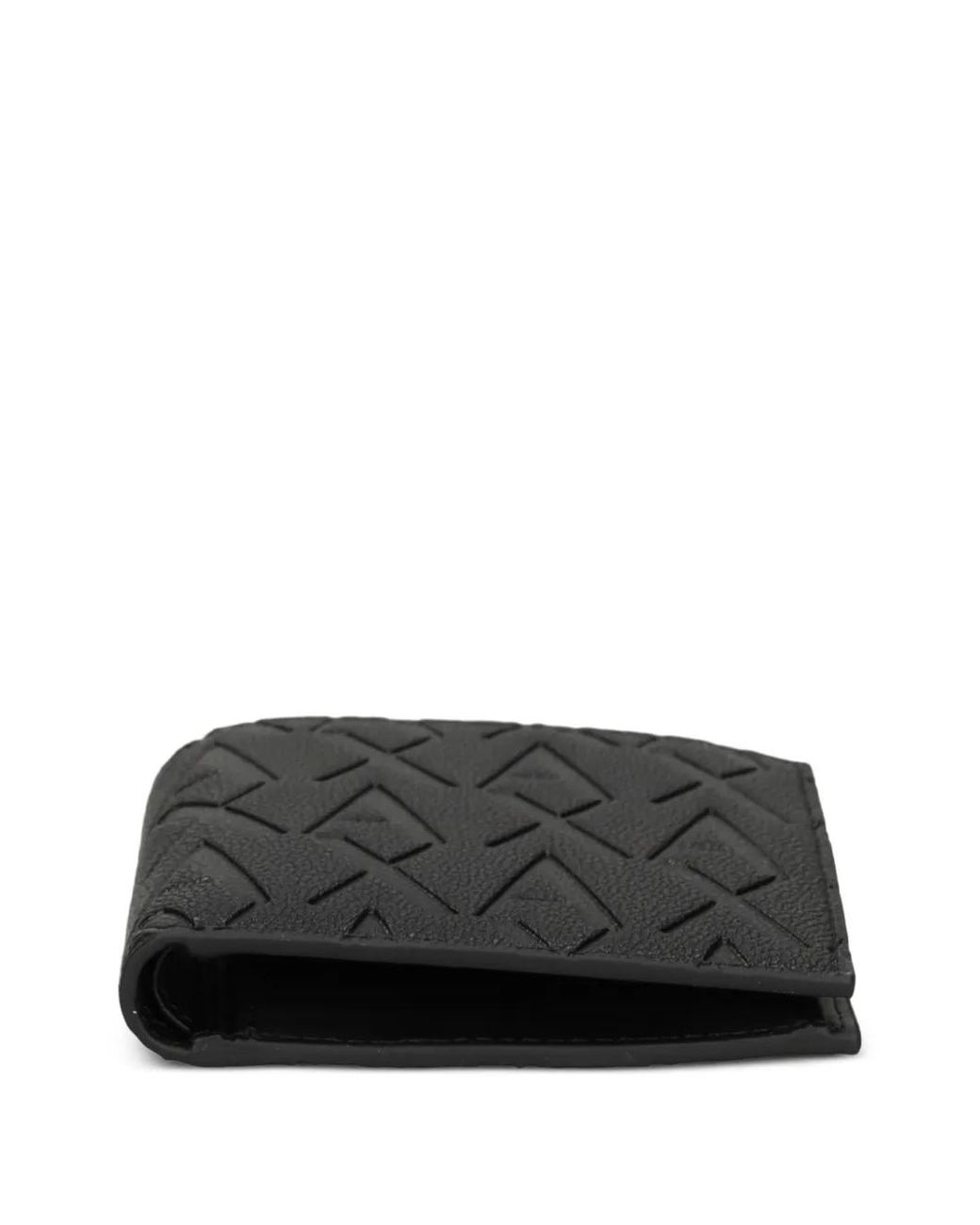 ARMANI EXCHANGE Black Logo-Embossed Wallet for men