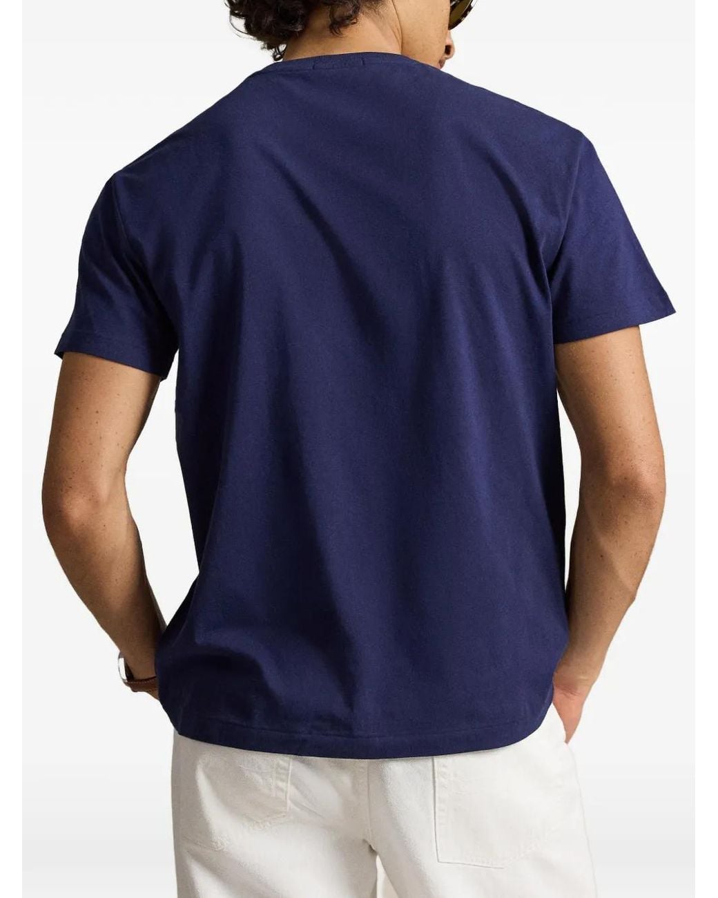 Polo Ralph Lauren Blue Logo-Print T-Shirt for men
