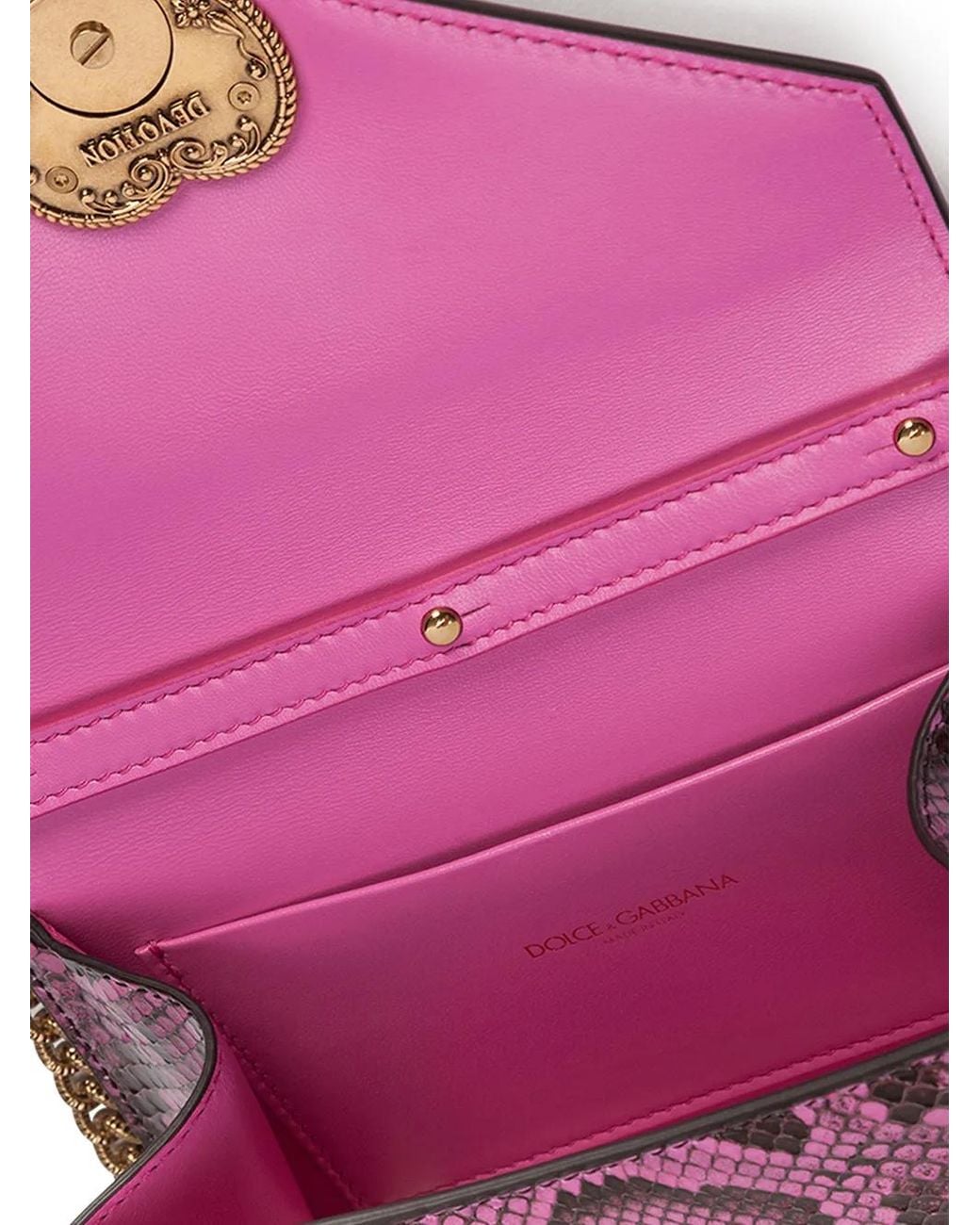 Borsa Tote Devotion di Dolce & Gabbana in Purple