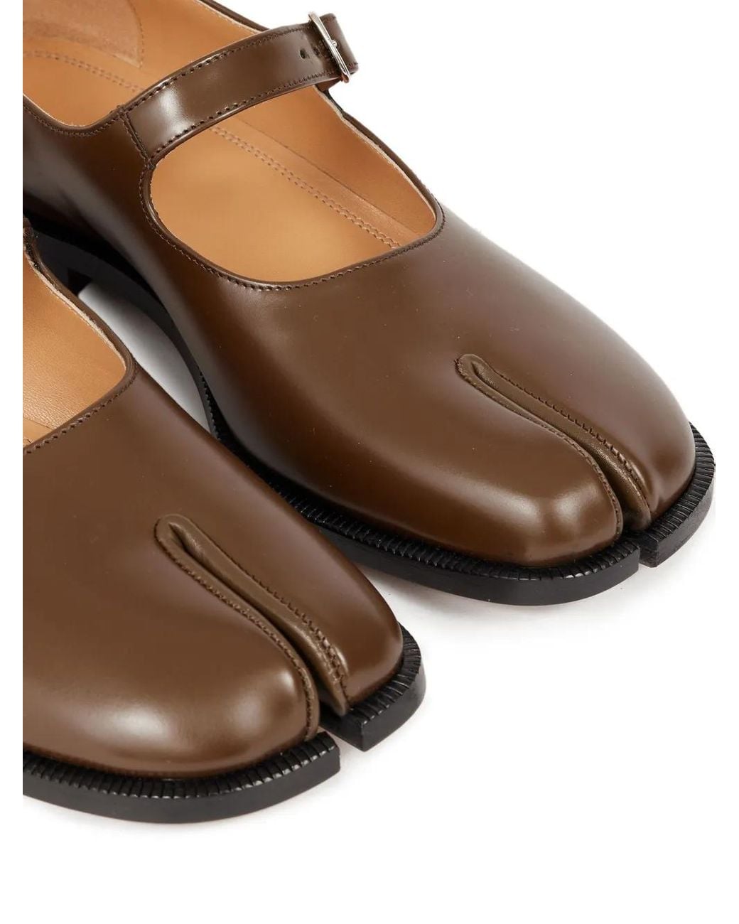 Maison Margiela Brown Tabi Split-Toe Pumps