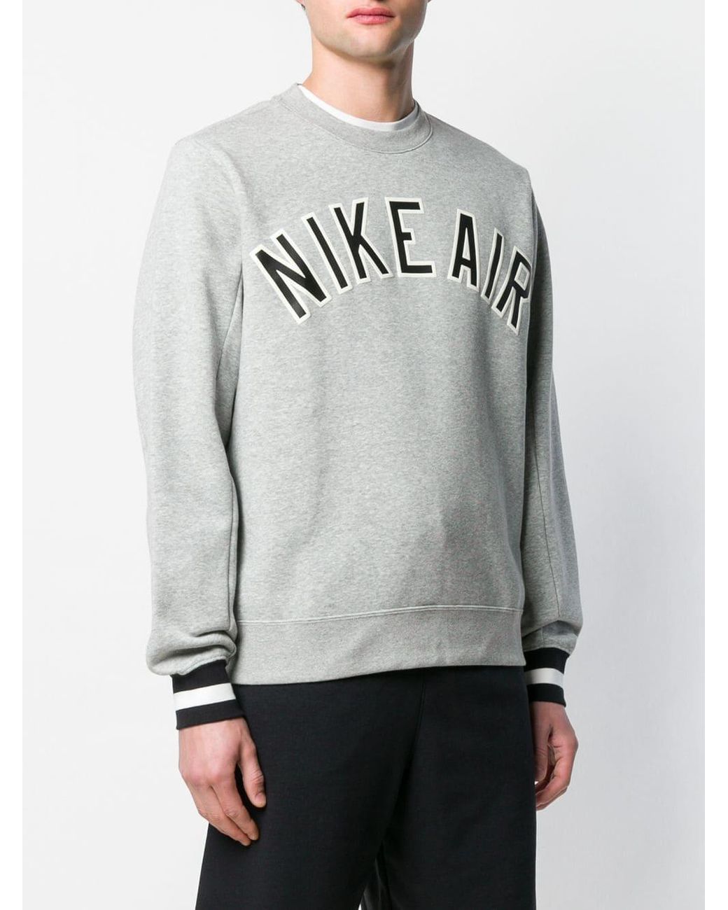 grey nike air crewneck
