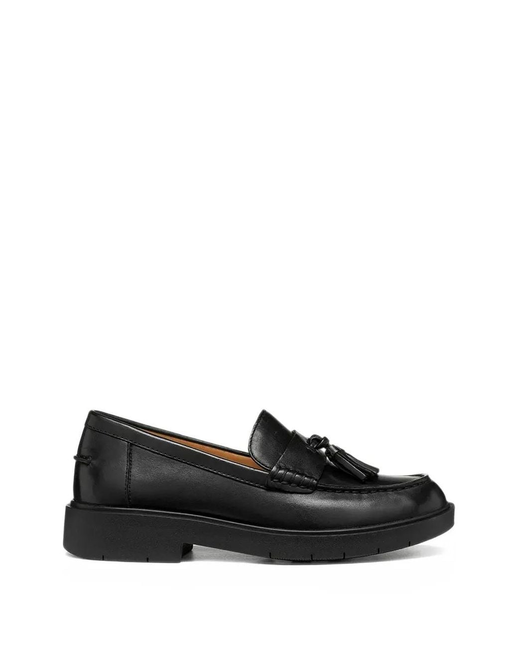 Geox Black Spherica Ec1 B Tassel-Detail Loafers