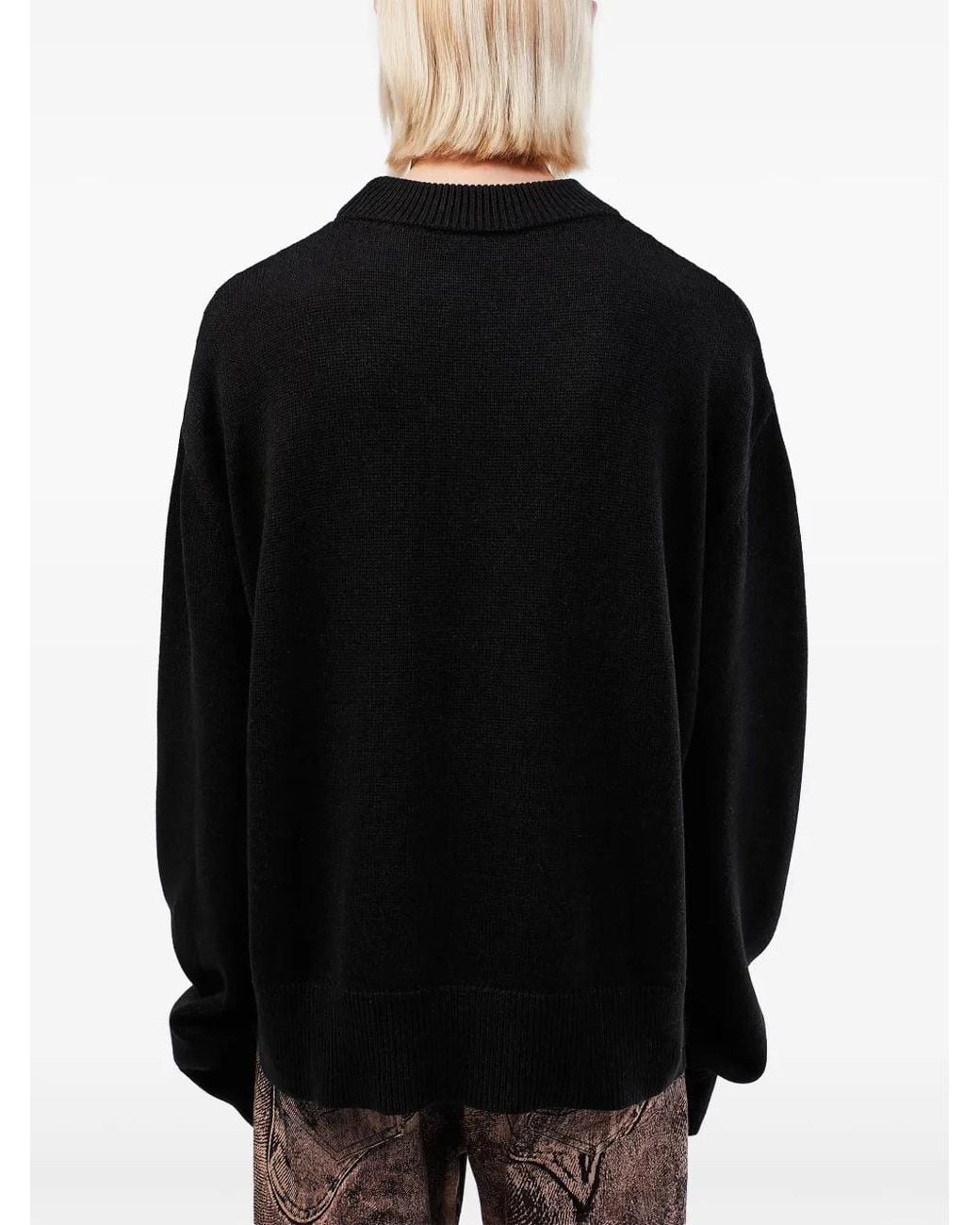 CAMPERLAB Black Distresssed Knit Sweater