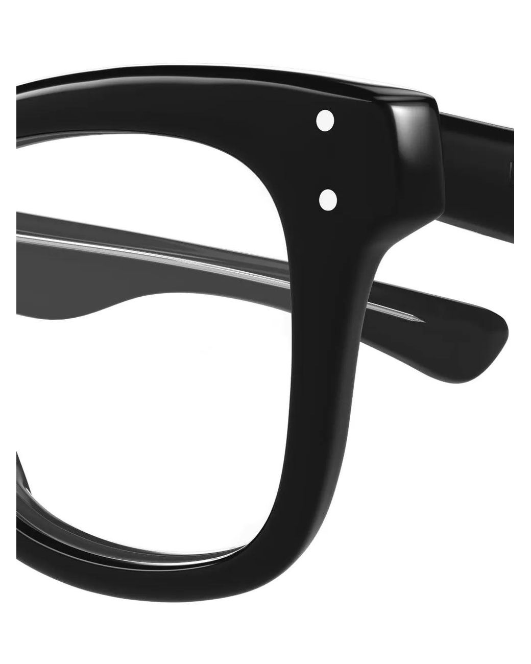 Balenciaga Black Square-Frame Glasses for men