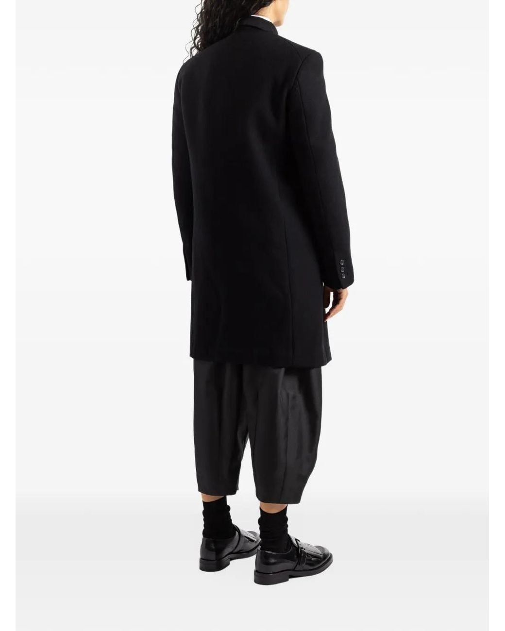 Comme des Garçons Black Single-Breasted Coat