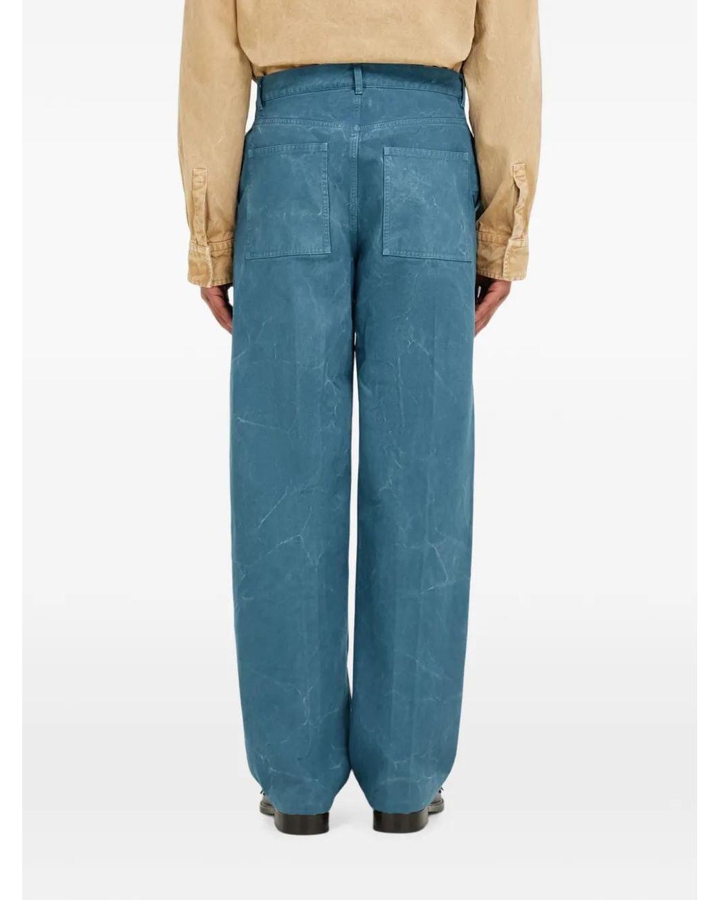 Ferragamo Blue Workwear Trousers for men