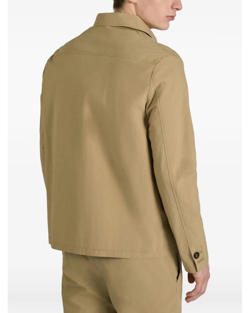 Incotex Natural Teknotela Buttoned Jacket for men