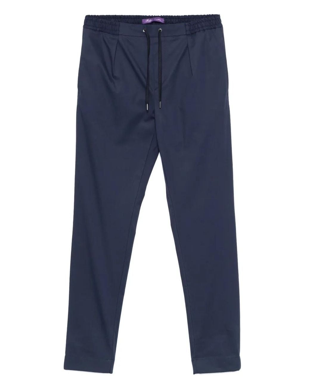 Ralph Lauren Blue Straight-Leg Trousers for men