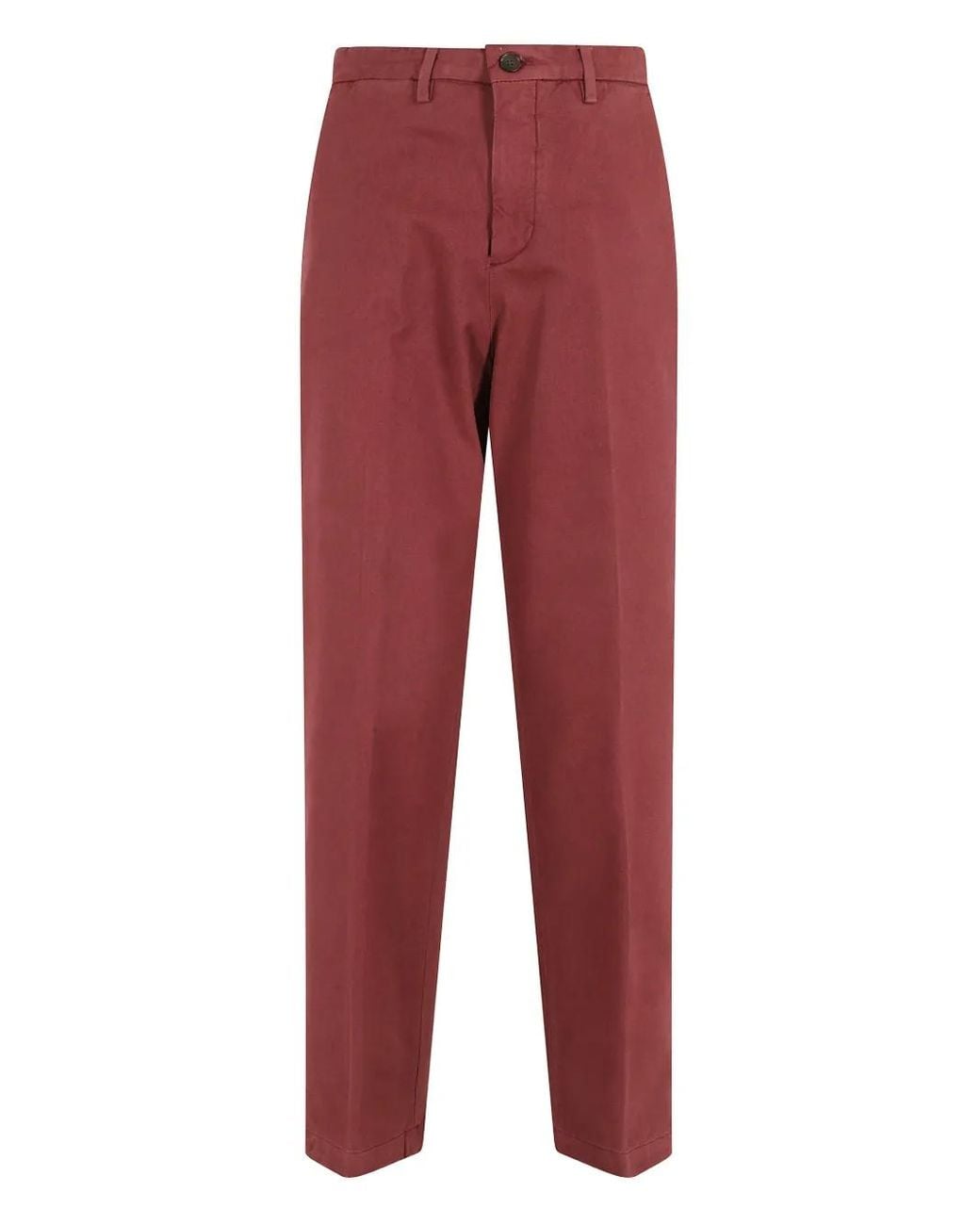 Briglia 1949 Red Straight-Leg Trousers