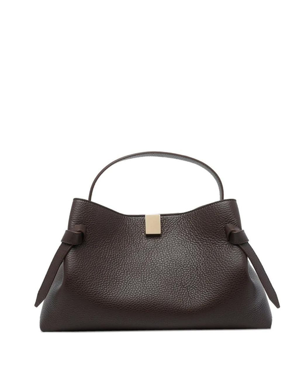 Yuzefi Black Gyoza Leather Tote Bag