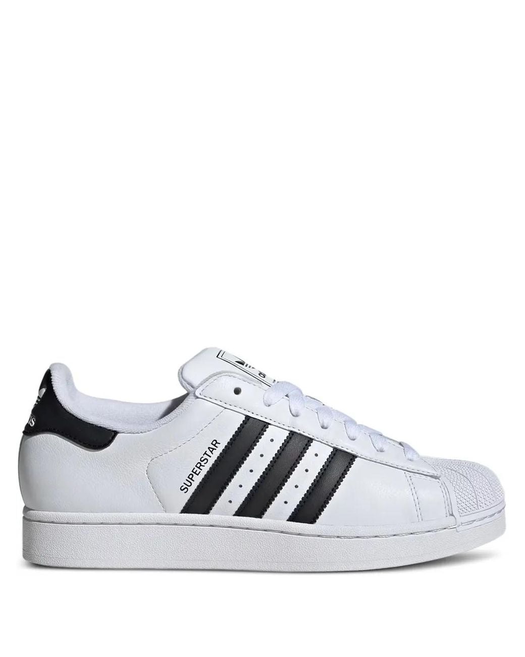 Adidas White Superstar Ii Leather Sneakers