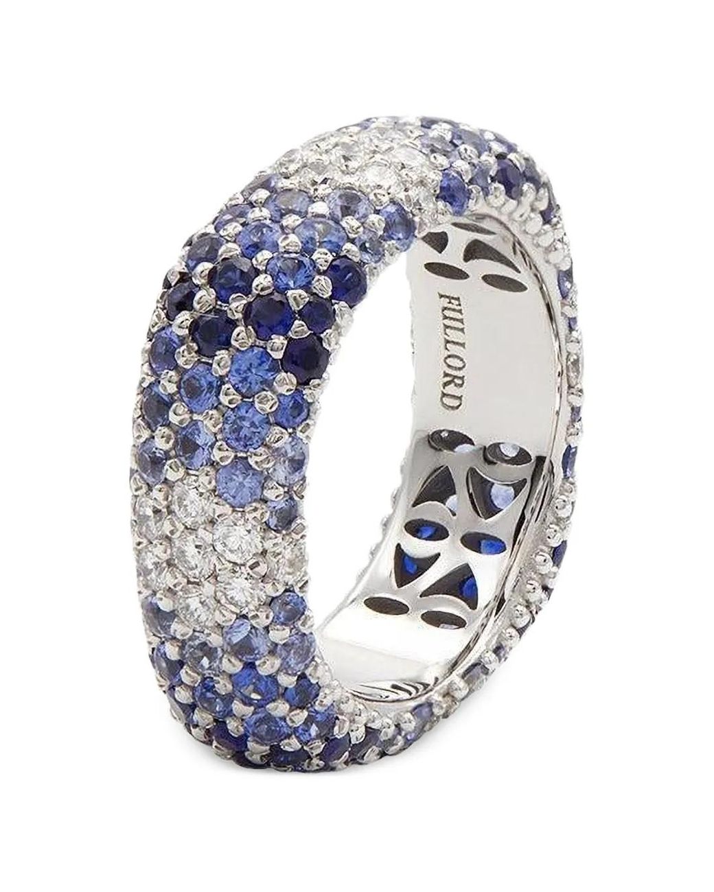 FULLORD Blue Ghost Sapphire And Diamond Ring