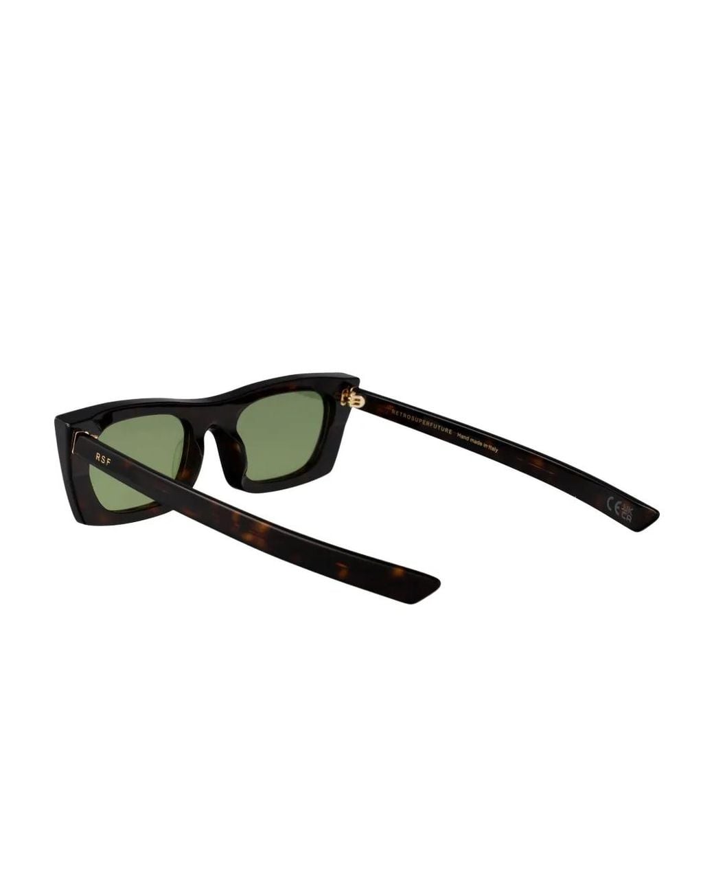 Retrosuperfuture Green Fred 2.0 Rectangle-Frame Sunglasses for men