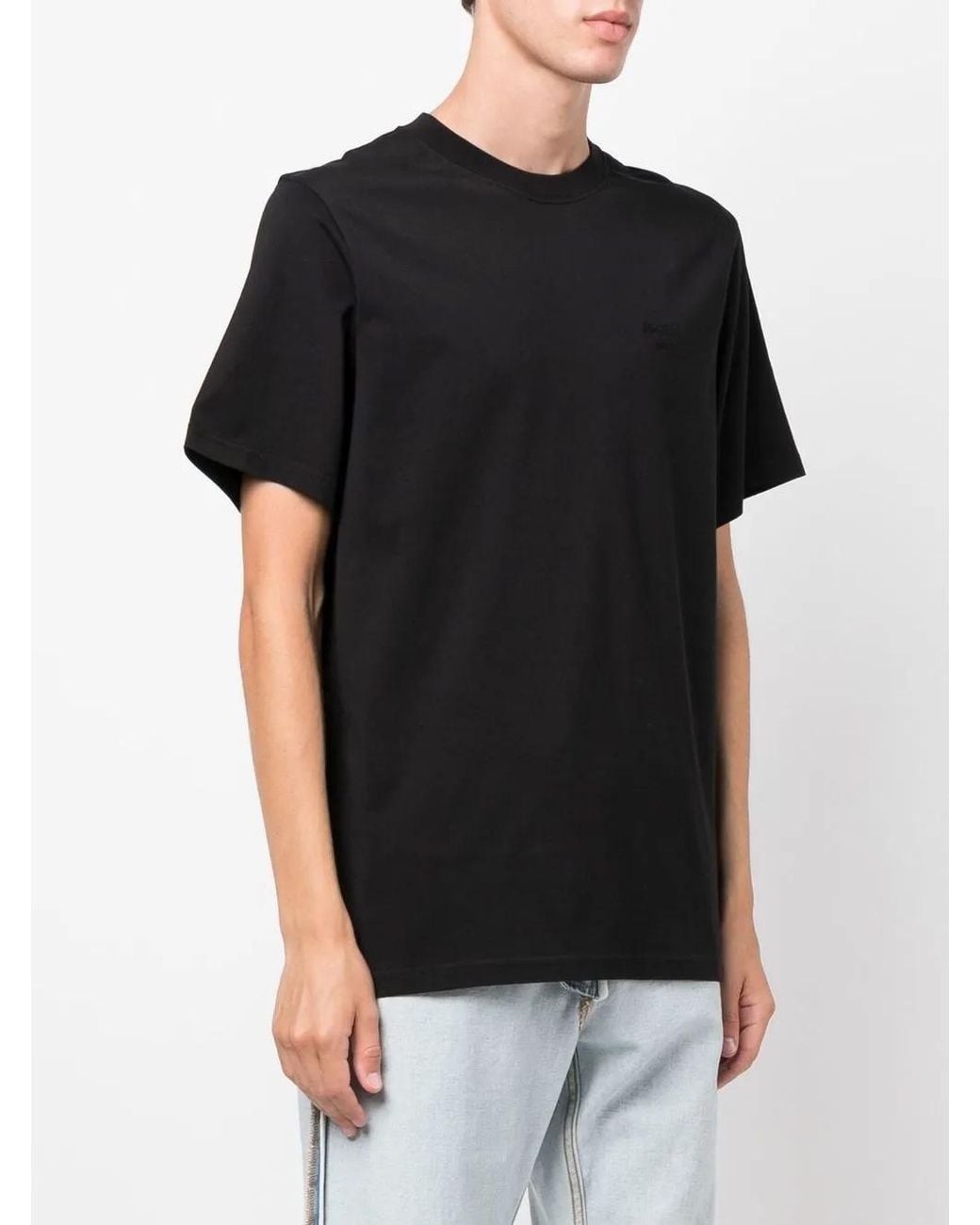 Martine Rose Black Rear Graphic-Print T-Shirt for men
