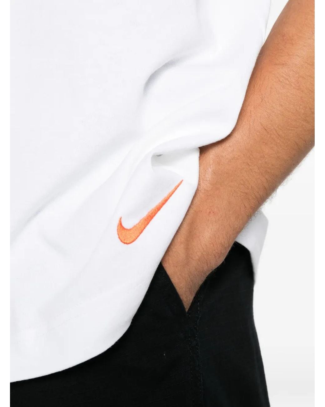Nike White Slogan-Print T-Shirt for men