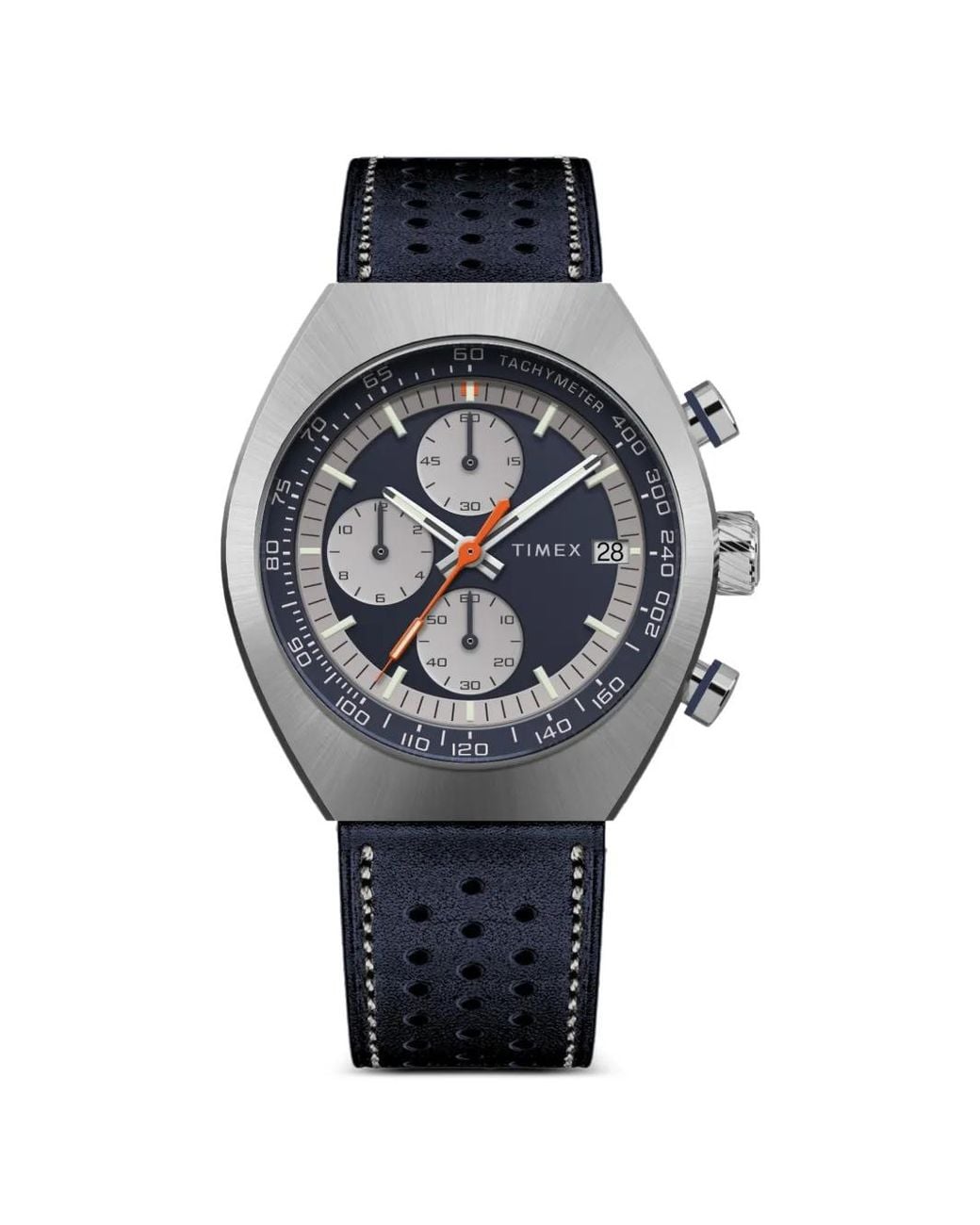 Timex Gray Legacy Tonneau Chronograph 42Mm Watch for men