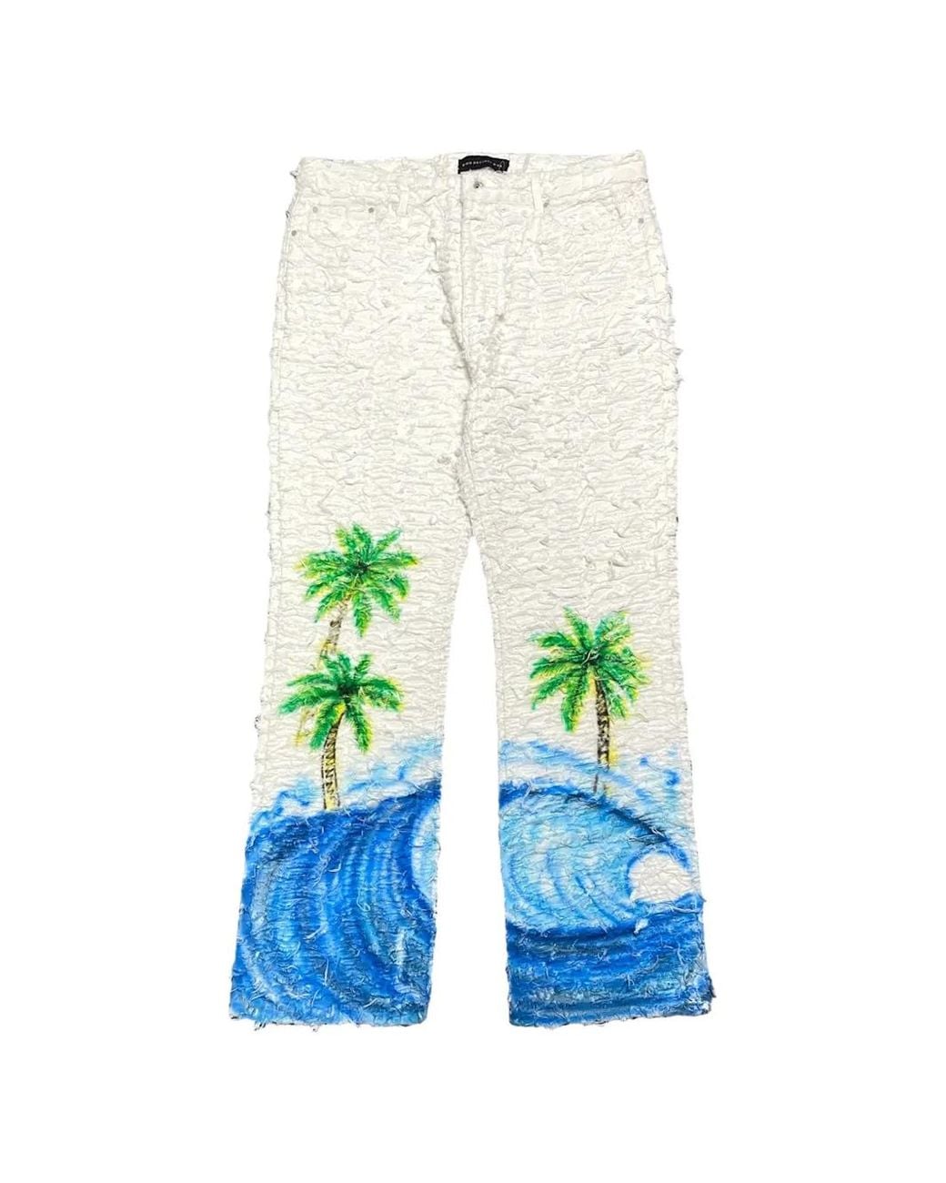 Who Decides War White Jean Farley Hill Husk À Coupe Droite for men
