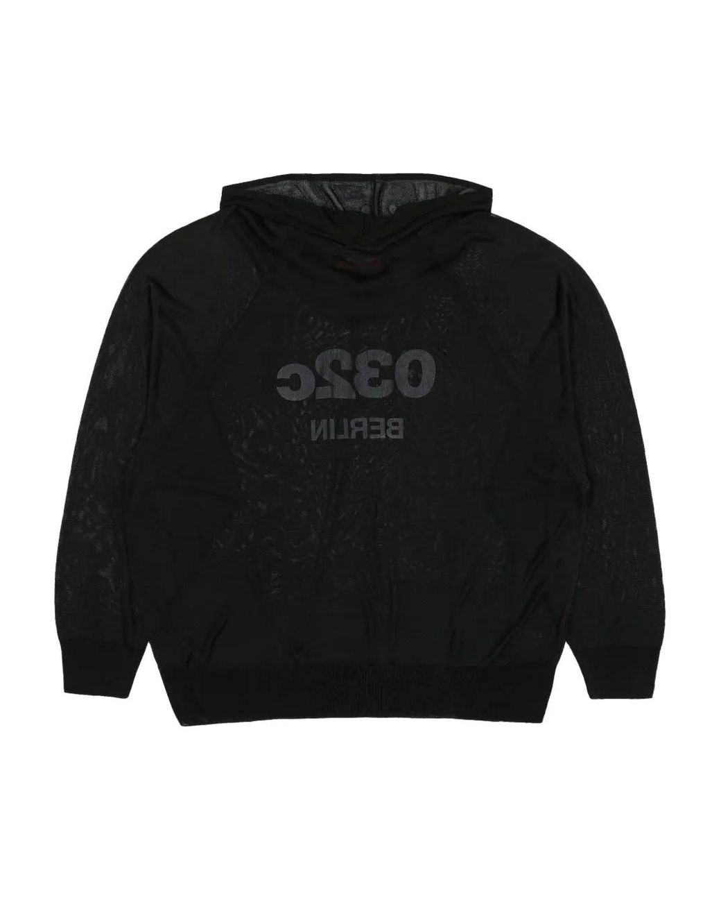032c Selfie Translucent Hoodie in Black for Men | Lyst