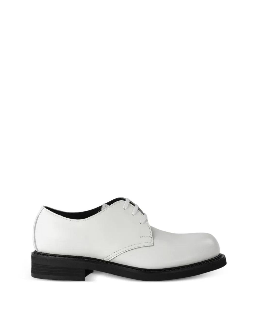 Comme des Garçons White Derbies À Lacets