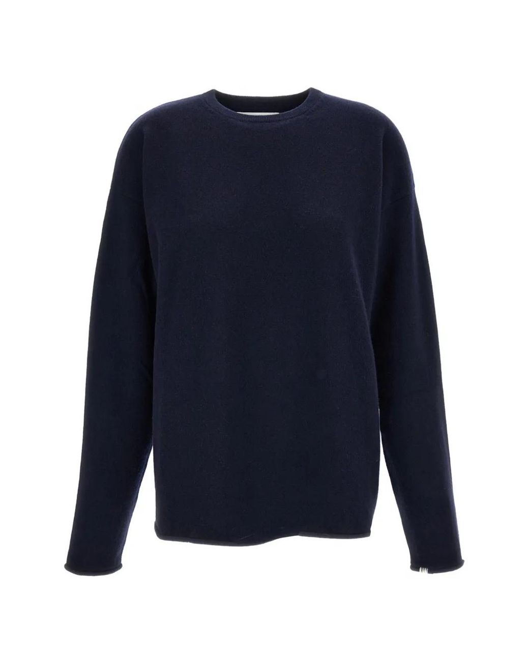 Extreme Cashmere Blue Crew-Neck Oversized Sweater