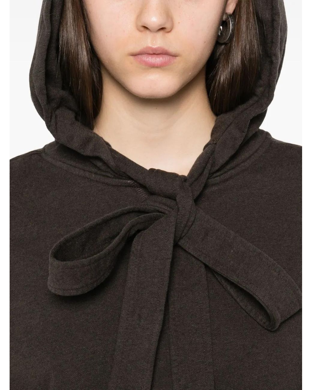 J.W. Anderson Black Tied Bow Hoodie