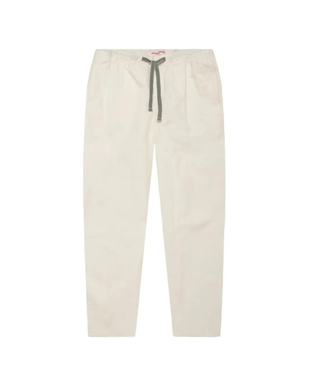 Orlebar Brown White Alex Drawstring Trousers for men