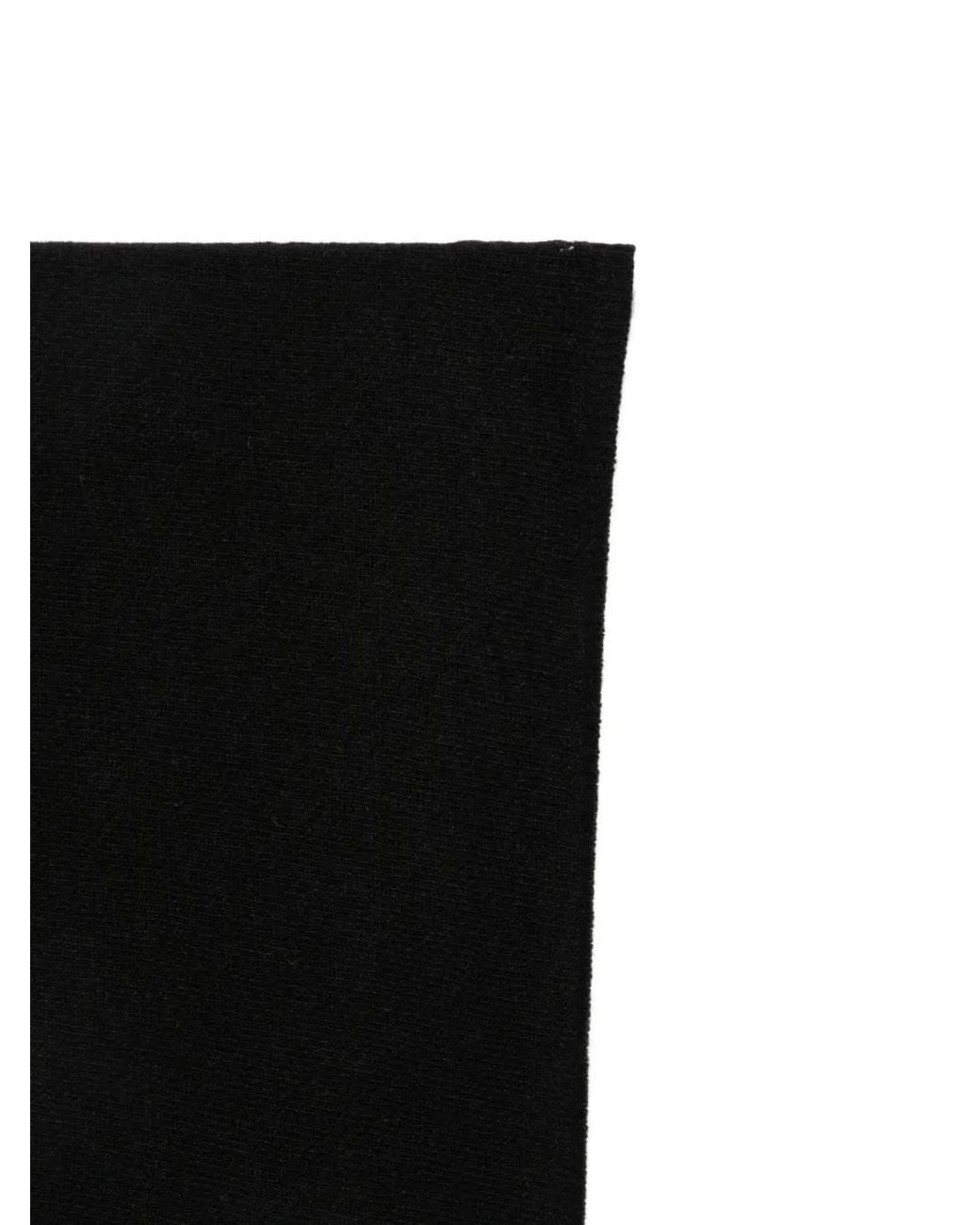Alpha Studio Black Triangular-Shape Scarf