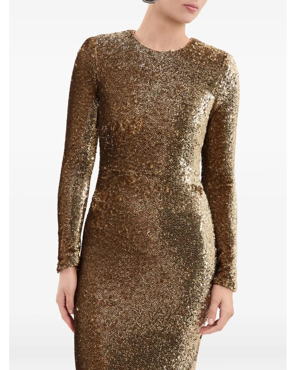 Rebecca Vallance Natural Cambridge Long-Sleeve Gown