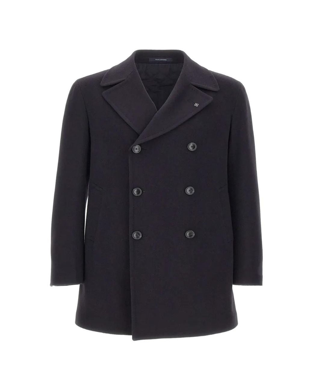Tagliatore Blue Stephan Double-Breasted Coat for men