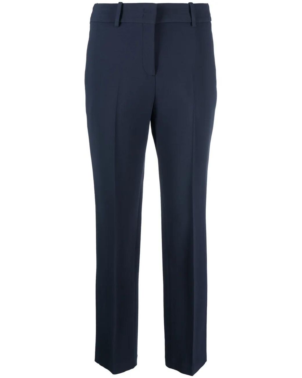 Ermanno Scervino Blue Cropped Tailored Trousers