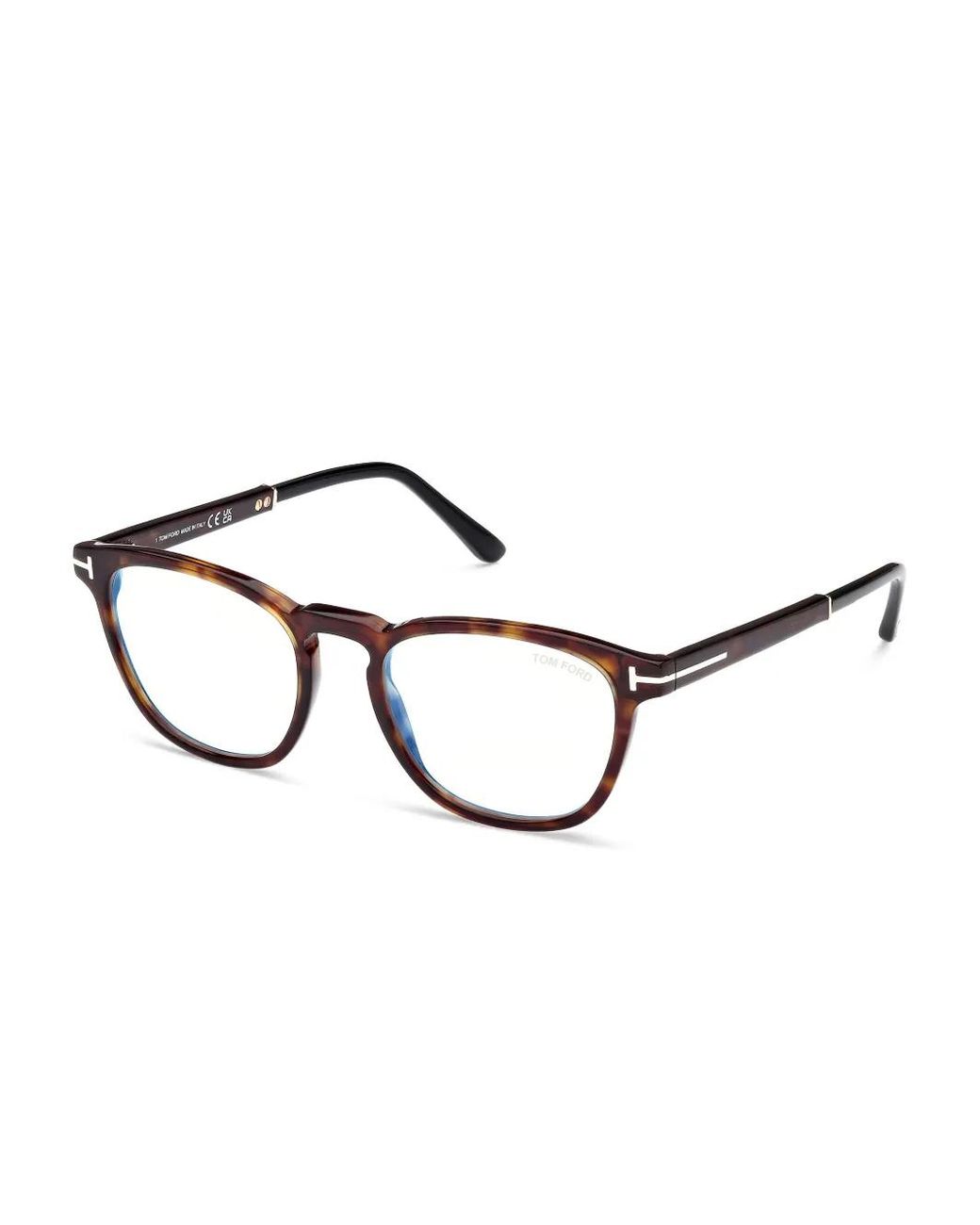 Tom Ford Brown Tortoiseshell-Effect Glasses