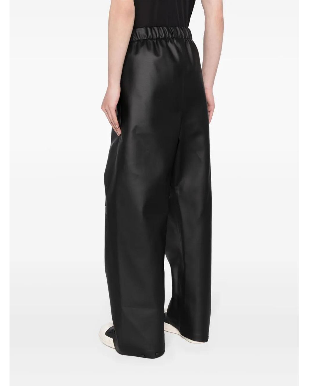 Fear Of God Black Pleated Wide-Leg Trousers for men