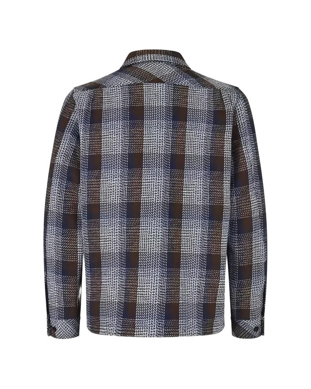 Samsøe & Samsøe Blue Sataka Check Shirt Jacket for men