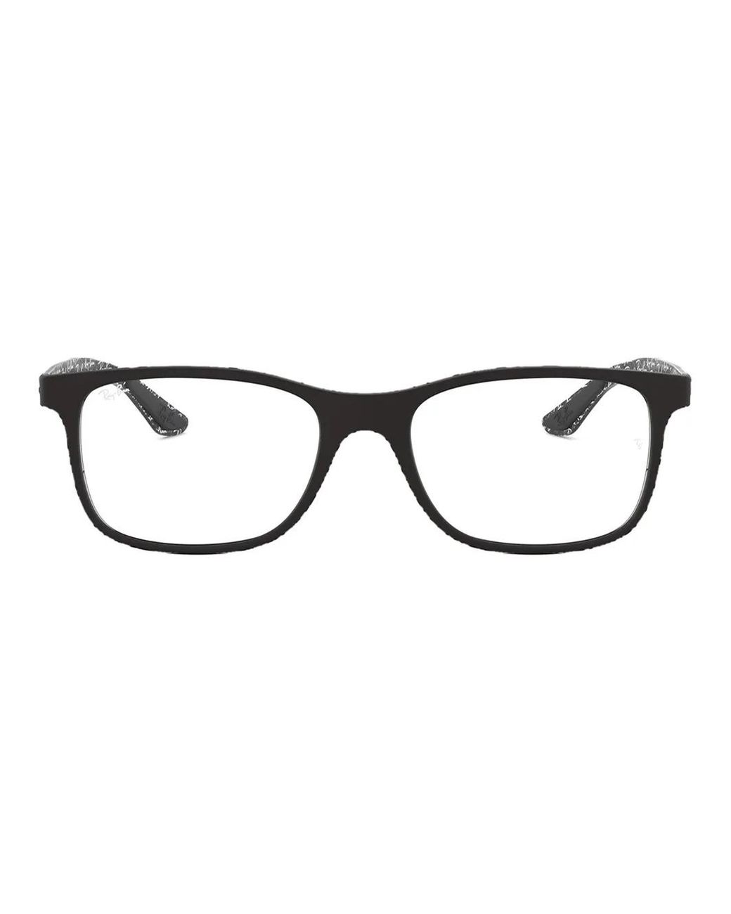 Ray-Ban Brown Rectangular-Frame Glasses