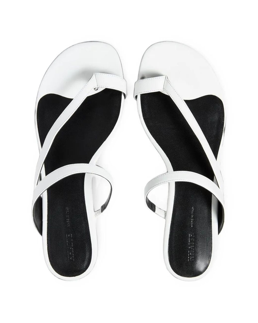 Khaite White Aimee Flat Sandals
