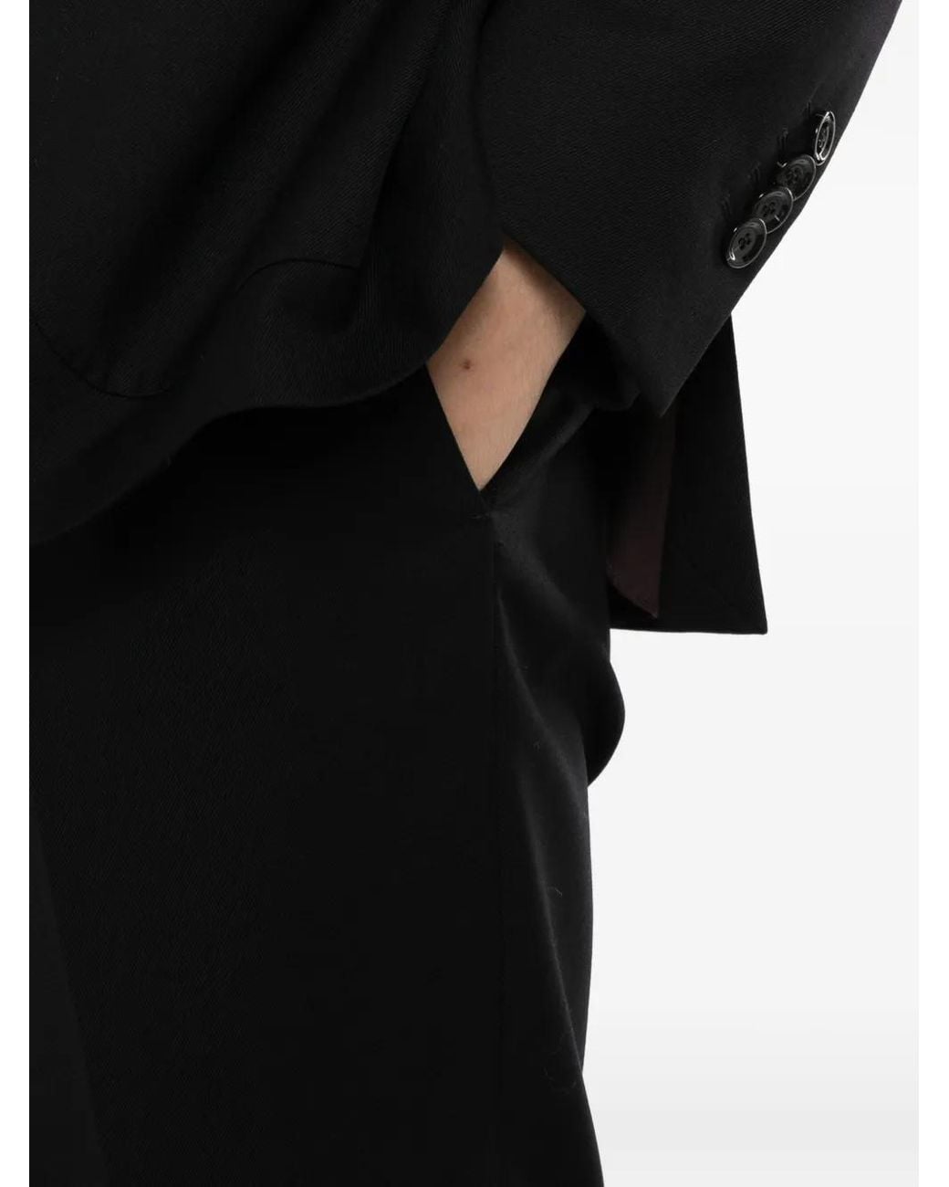 Lardini Black Wool Single-Breasted Suit for men