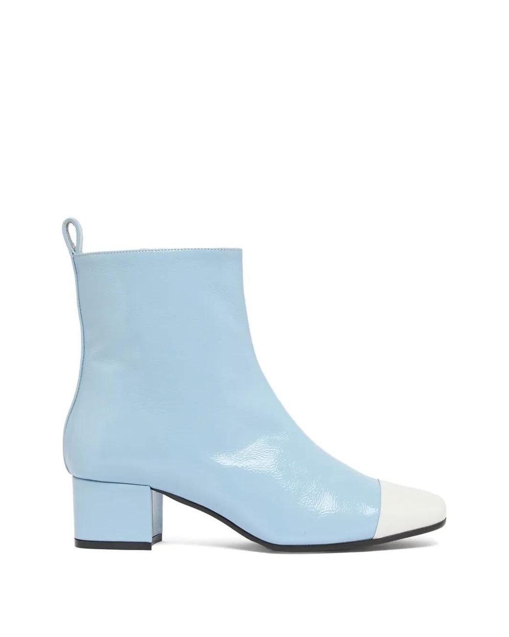 CAREL PARIS Blue Bottines Esther En Cuir Verni