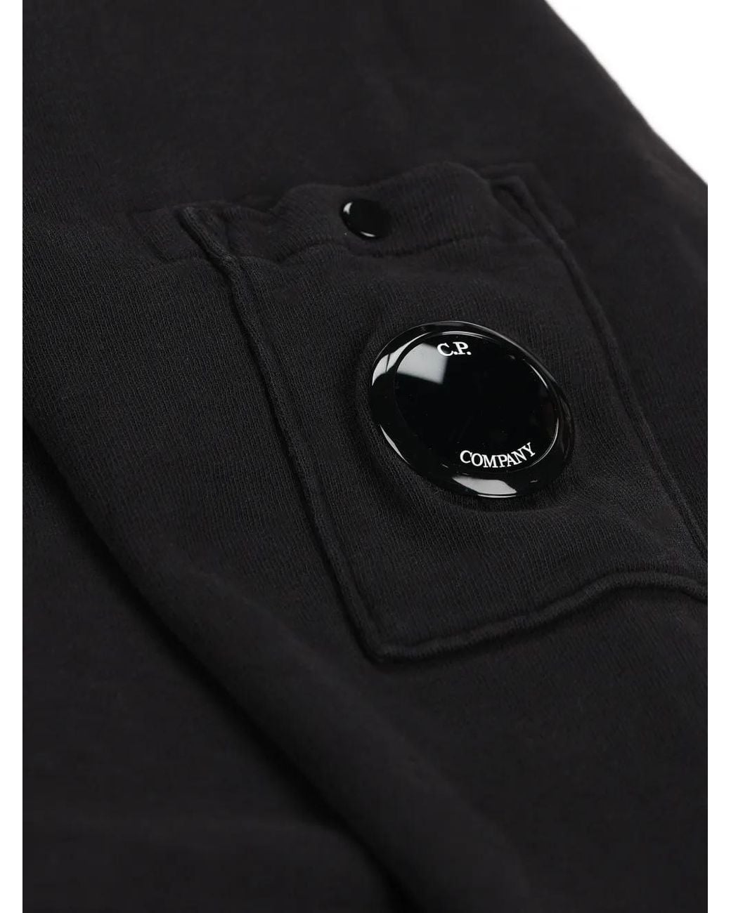 C P Company Black Cotton Sweatshirt for men