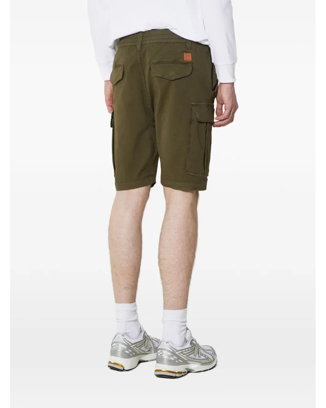 Alpha Industries Green Airman Cargo Pocket Shorts for men