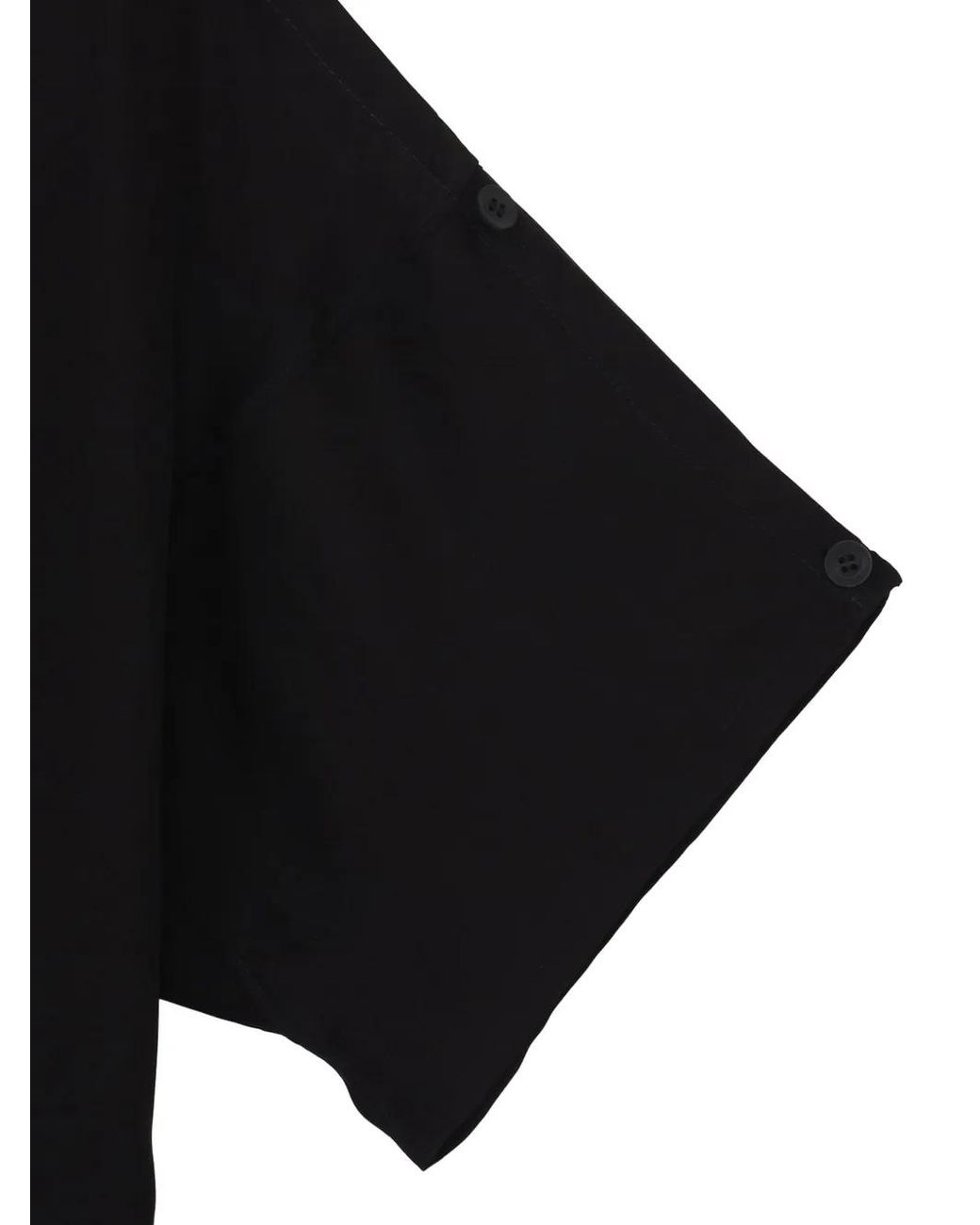Yohji Yamamoto Black Chemise À Slogan Imprimé for men