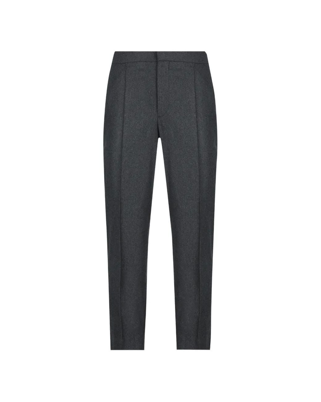Zegna Blue Pressed-Crease Tailored Trousers for men
