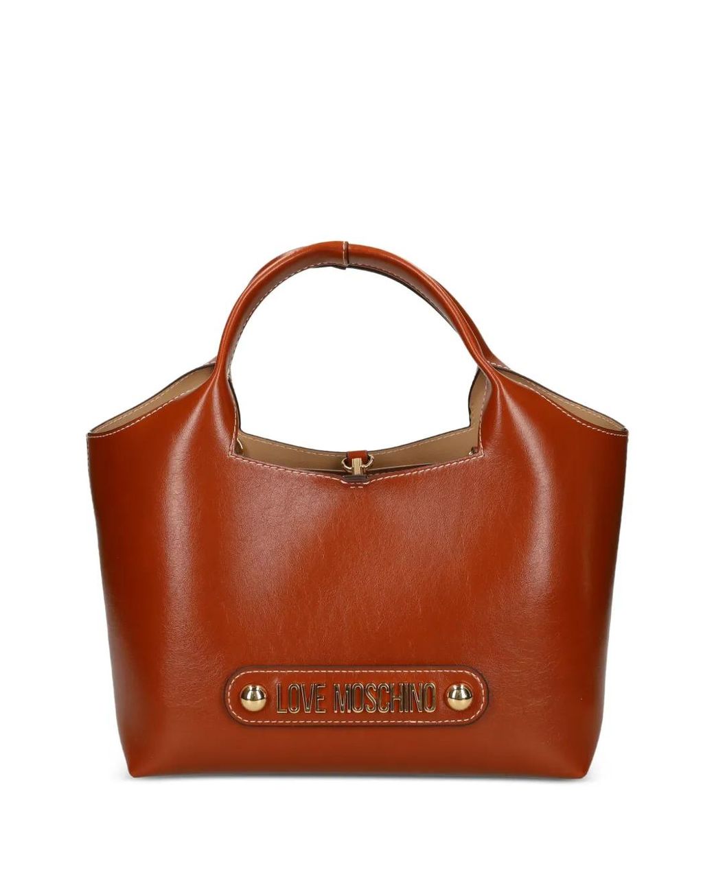 Love Moschino Brown Sac À Main À Logo