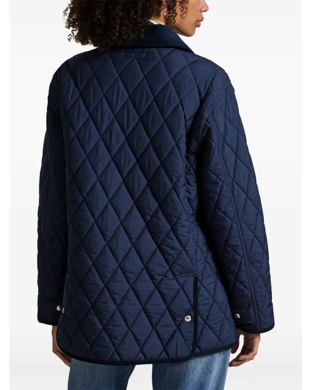 Polo Ralph Lauren Blue Diamond-Quilted Jacket