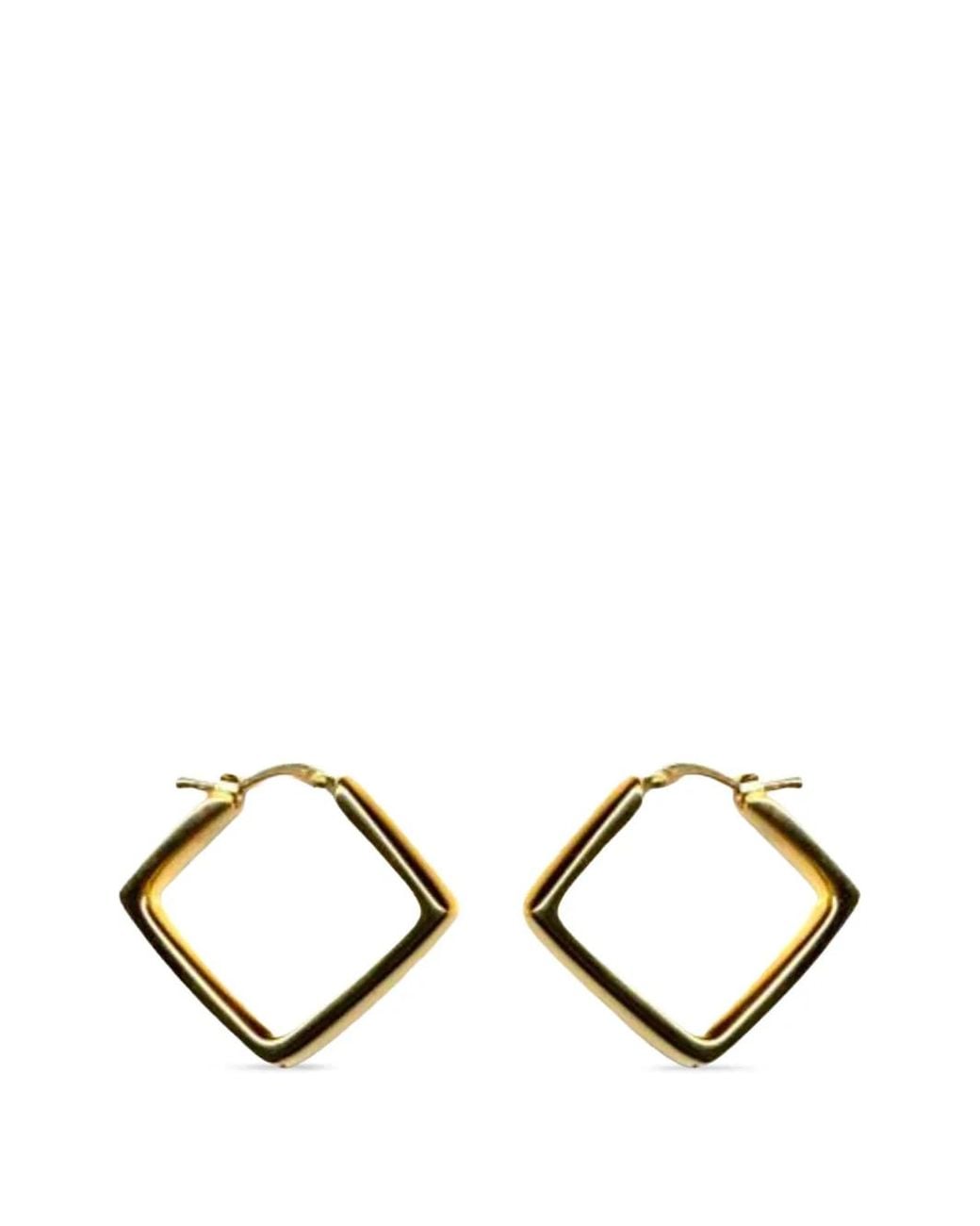 Lisa Nik Metallic Square-Hoop Earrings