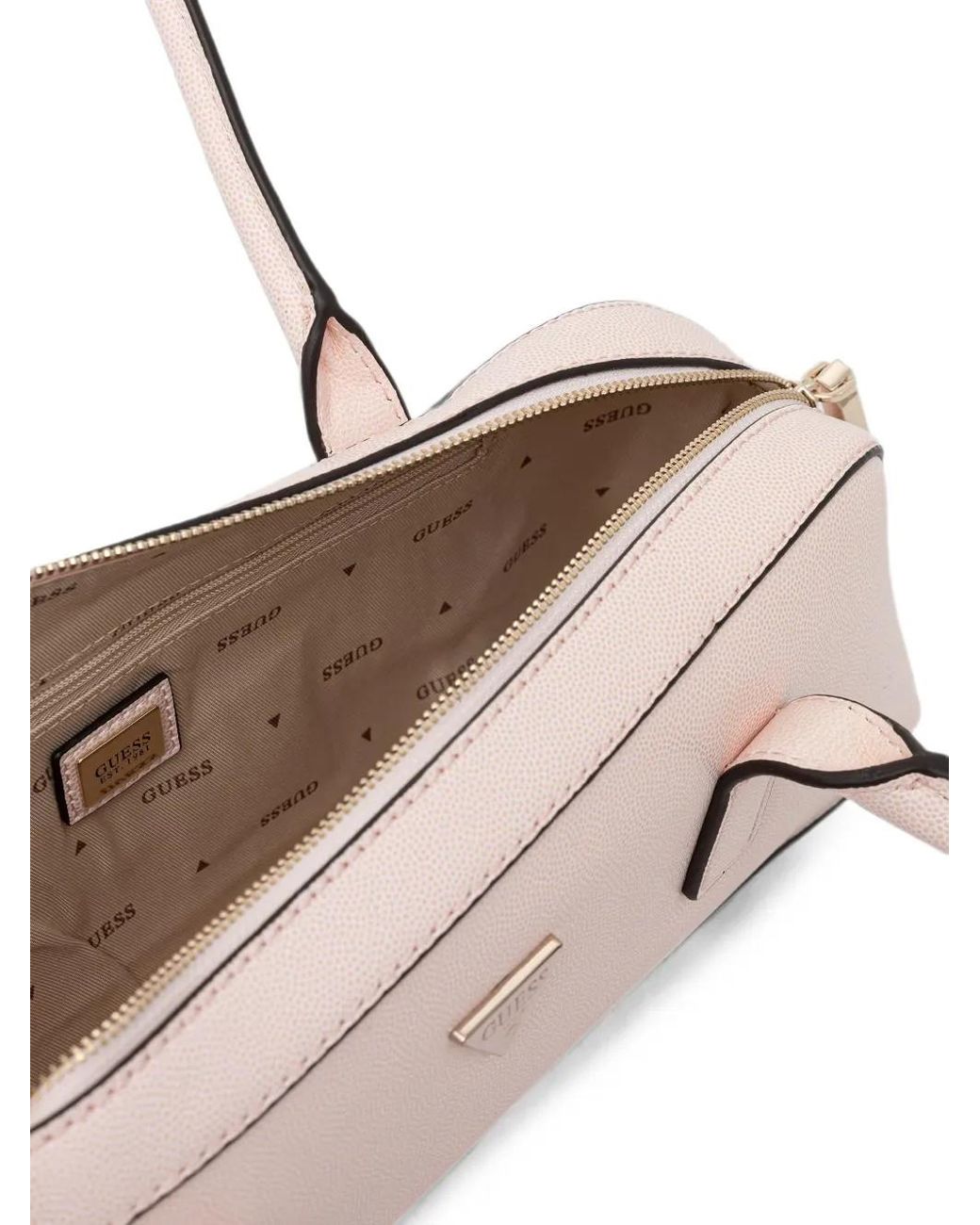 Guess Pink Isobel Logo Shoulder Bag