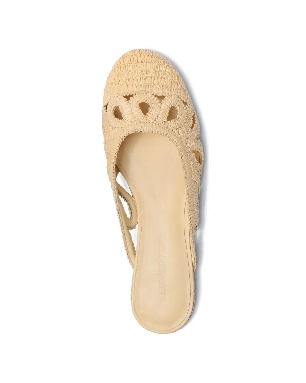 Bernardo Natural Cappadocia Raffia Cut-Out Mules