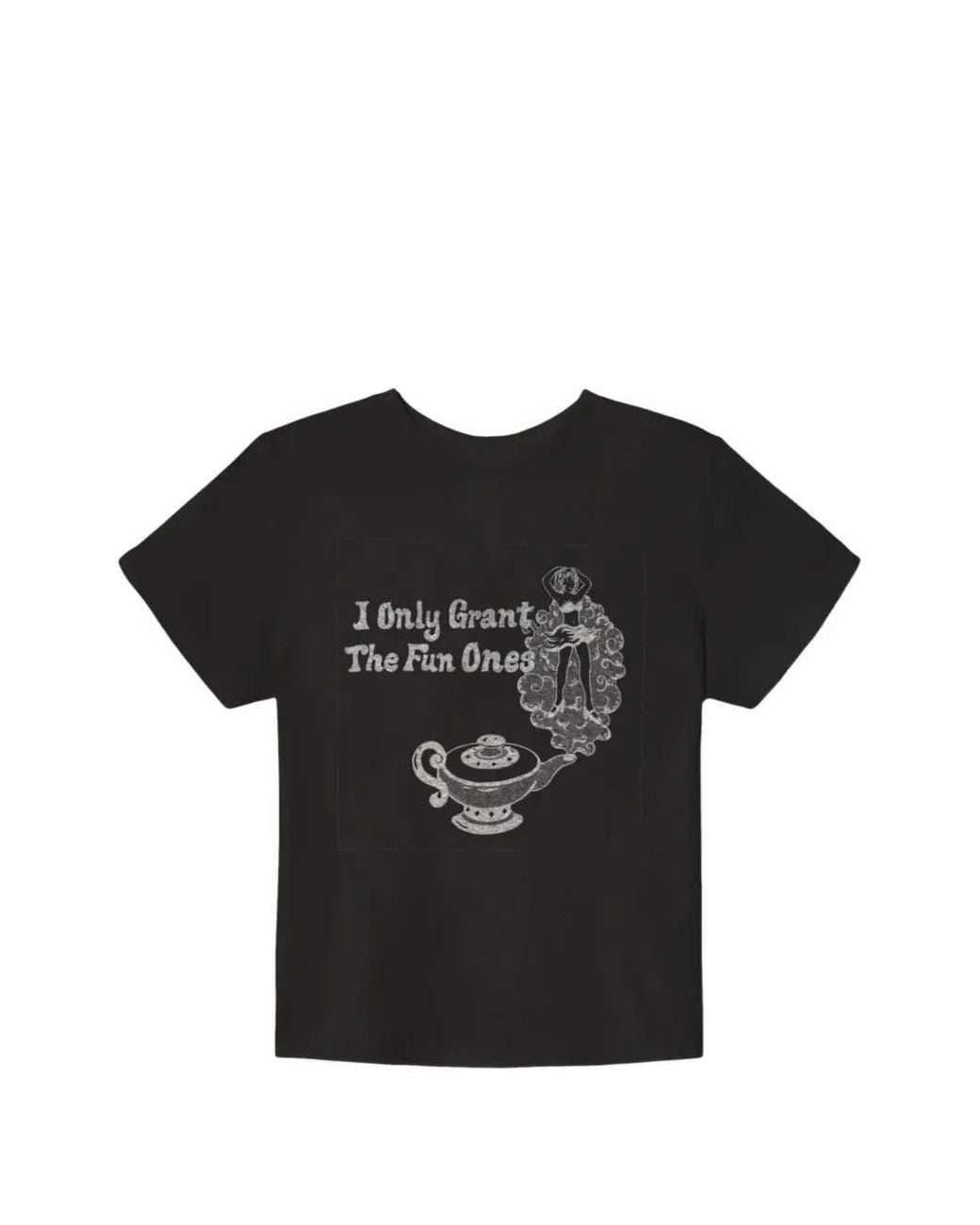 Re/done Black Fun Ones Graphic-Print Cotton T-Shirt