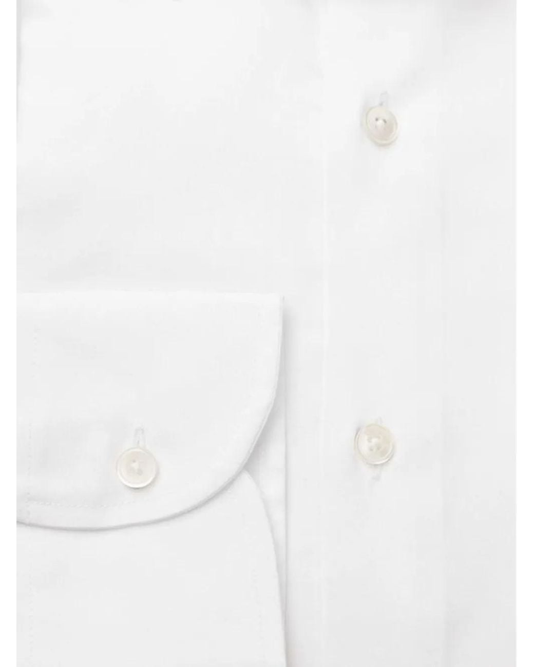 Bagutta White Classic-Fit Cotton Shirt for men